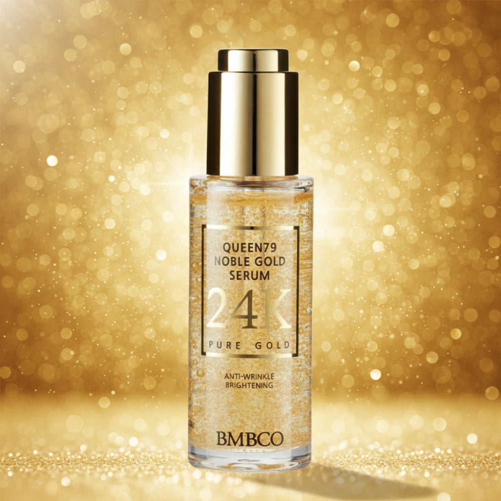 BMBCO Queen79 Noble Gold Serum | 24K Gold Glow Serum for Radiant, Firm & Hydrated Skin
