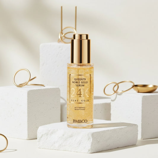 BMBCO Queen79 Noble Gold Serum | 24K Gold Glow Serum for Radiant, Firm & Hydrated Skin